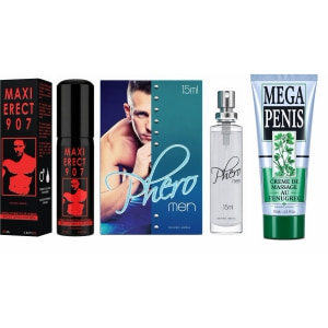 Pachet Putere Și Atracție: Spray, Parfum și Cremă Pachet Putere Și Atracție: Spray, Parfum și Cremă pe Sexlab.ro
