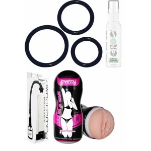 Pachet Plăcere Intensă — Kit 4-în-1 pentru Performanță Pachet Plăcere Intensă — Kit 4-în-1 pentru Performanță pe Sexlab.ro