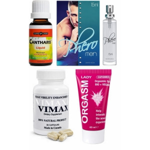 Pachet Putere și Pasiune: Vimax, Orgasm și Feromoni pe Sexlab.ro