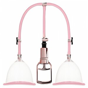 Set Pompă Sâni Medium Rose Gold pe SexLab