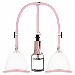 Set Pompă Sâni Medium Rose Gold pe SexLab
