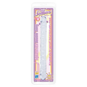 Dildo Crystal Jellies Double 18 Inch Transparent