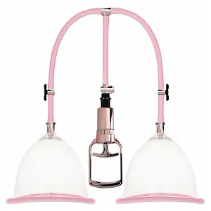 Set Pompă Sâni Large Rose Gold pe SexLab