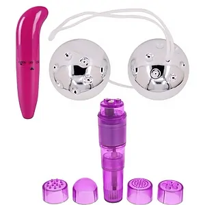 Kit Trio Plăcere Intensă — Tonifiere și Extaz Kit Trio Plăcere Intensă — Tonifiere și Extaz pe SexLab