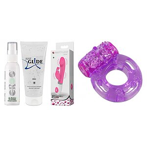 Set Complet Plăcere: Kit Vibrant, Lubrifiant și Igienă Set Complet Plăcere: Kit Vibrant, Lubrifiant și Igienă pe SexLab