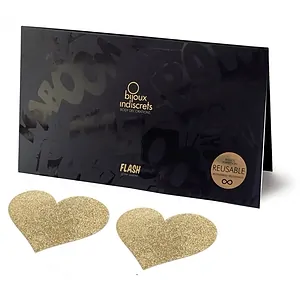 Nipple Covers Flash Heart Auriu Nipple Covers Flash Heart Auriu pe SexLab