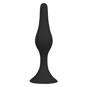 NMC Back Up 3 – Plug Anal Din silicon cu Ventuză 8 cm Negru pe SexLab