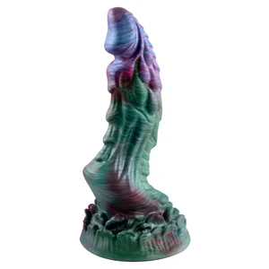 NMC Dildo 18,5 cm Din silicon Lichid, cupă De Aspirație Multicolor pe Sexlab.ro