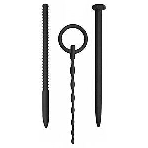 Nmc Set 3 Dilatatoare Uretrale Discrete Până La 15.2 cm Negru pe SexLab