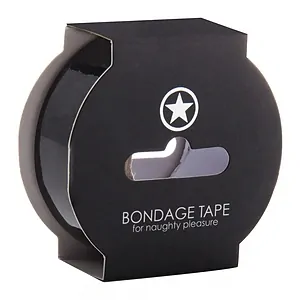 Non Sticky Bondage Tape 17.5m Negru pe SexLab