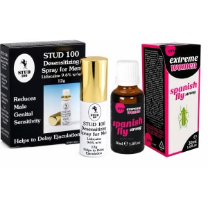 Pachet Afrodisiac Spain Fly Extreme Women + Spray Stud 100 pe Sexlab.ro
