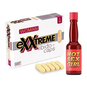 Pachet Capsule Femei eXXtreme Libido Afrodisiac 5buc + Afrodisiac Hot Sex Girl 20ml Pachet Capsule Femei eXXtreme Libido Afrodisiac 5buc + Afrodisiac Hot Sex Girl 20ml pe SexLab