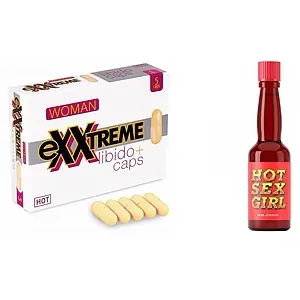 Pachet Capsule Femei eXXtreme Libido Afrodisiac + Afrodisiac Hot Sex Girl 20ml pe SexLab