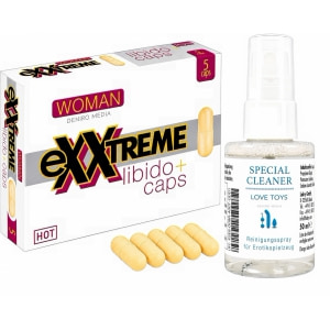 Pachet Capsule Femei eXXtreme Libido Afrodisiac 5buc + Special Cleaner Love Toys 50ml Pachet Capsule Femei eXXtreme Libido Afrodisiac 5buc + Special Cleaner Love Toys 50ml pe Sexlab.ro