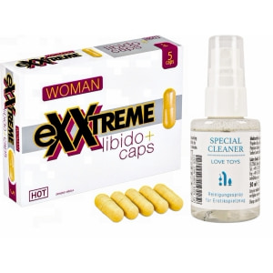 Pachet Capsule Femei eXXtreme Libido Afrodisiac 5buc + Special Cleaner Love Toys 50ml Pachet Capsule Femei eXXtreme Libido Afrodisiac 5buc + Special Cleaner Love Toys 50ml pe Sexlab.ro