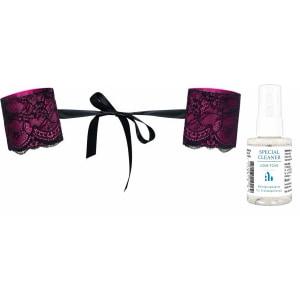 Pachet Cătușe Obsessive Roseberry Mov + Special Cleaner Love Toys 50ml Roz pe Sexlab.ro