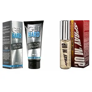 Pachet Crema Erectie Get Hard + Spray Erectie Spray M-Up 22ml pe SexLab