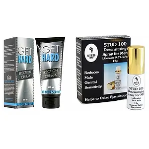 Pachet Cremă Erecție Get Hard + Spray Stud 100 Original Pachet Cremă Erecție Get Hard + Spray Stud 100 Original pe SexLab