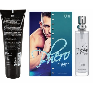 Pachet Cremă Erecție Penis XXL + Parfum cu Feromoni Pheromen pe Sexlab.ro