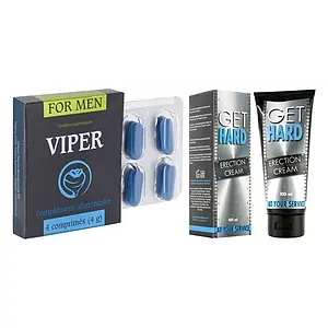 Pachet Cremă Get Hard + Pastile Viper FR 4 pe SexLab