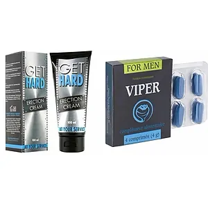 Pachet Crema Get Hard + Pastile Viper FR 4 pe SexLab