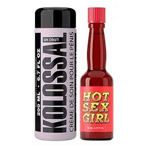 Pachet Cremă Mărire Penis Kolossal 200ml + Afrodisiac Hot Sex Girl 20ml pe SexLab