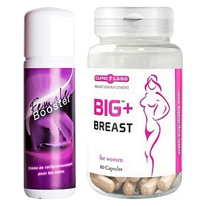Pachet Cremă Mărire Sâni Female Booster 125ml + Pastile Mărirea Sânilor Big Breast 60buc pe SexLab