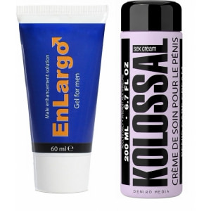 Pachet Cremă Mărirea Penisului Enlargo 100ml + Cremă Mărire Penis Kolossal 200ml Pachet Cremă Mărirea Penisului Enlargo 100ml + Cremă Mărire Penis Kolossal 200ml pe Sexlab.ro