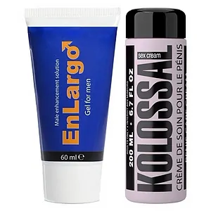 Pachet Cremă Mărirea Penisului Enlargo 100ml + Cremă Mărire Penis Kolossal 200ml Pachet Cremă Mărirea Penisului Enlargo 100ml + Cremă Mărire Penis Kolossal 200ml pe SexLab