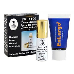 Pachet Cremă Mărirea Penisului Enlargo 100ml + Spray Stud 100 Original pe SexLab