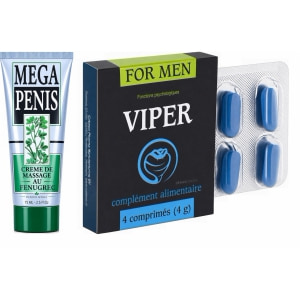 Pachet Cremă Mega Penis + Pastile Viper FR 4 Pachet Cremă Mega Penis + Pastile Viper FR 4 pe Sexlab.ro