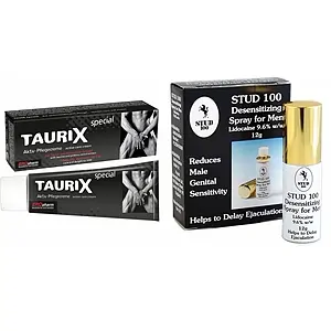 Pachet Cremă Stimulatoare Taurix Extra Strong 40ml + Spray Stud 100 Original pe SexLab