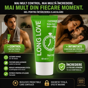 Pachet Gel Ejaculare Precoce Long Love 50ml + Gel Mărirea Penisului Mr XXL Gel 50ml