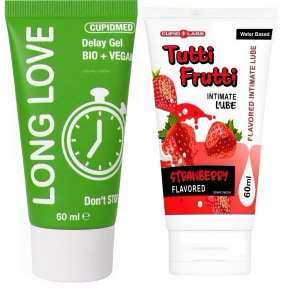 Pachet Gel Ejaculare Precoce Long Love 50ml + Lubrifiant Sex Oral Căpșuni 100ml Pachet Gel Ejaculare Precoce Long Love 50ml + Lubrifiant Sex Oral Căpșuni 100ml pe Sexlab.ro