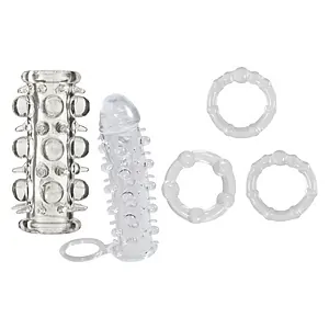 Pachet Intensify: Set Extensie și Inele pentru Plăcere Pachet Intensify: Set Extensie și Inele pentru Plăcere pe SexLab