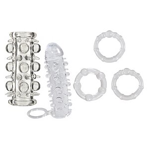 Pachet Intensify: Set Extensie și Inele pentru Plăcere Pachet Intensify: Set Extensie și Inele pentru Plăcere pe Sexlab.ro