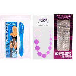 Pachet Intensitate Maximă: Probe, Bile și Manșon Pachet Intensitate Maximă: Probe, Bile și Manșon pe Sexlab.ro