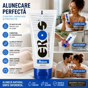 Pachet Lubrifiant Eros Aqua 200ml + Gel Ejaculare Prematură Bull Power Delay 30ml
