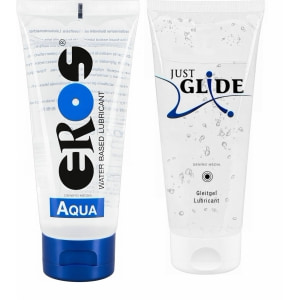 Pachet Lubrifiant Eros Aqua 200ml + Lubrifiant Just Glide Anal 200ml Pachet Lubrifiant Eros Aqua 200ml + Lubrifiant Just Glide Anal 200ml pe Sexlab.ro