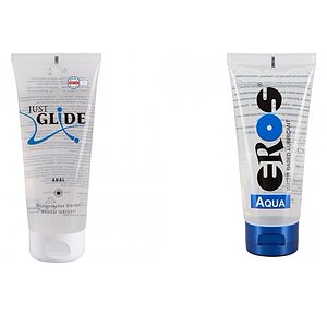 Pachet Lubrifiant Eros Aqua 200ml + Lubrifiant Just Glide Anal 200ml pe SexLab
