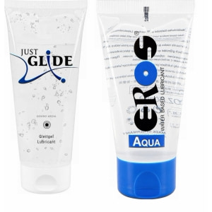Pachet Lubrifiant Just Glide Anal + Lubrifiant Eros Aqua 50ml Pachet Lubrifiant Just Glide Anal + Lubrifiant Eros Aqua 50ml pe Sexlab.ro
