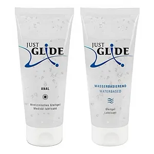Pachet Lubrifiant Just Glide Anal 200ml + Lubrifiant Just Glide Waterbased 200ml pe SexLab