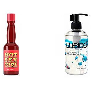 Pachet Lubrifiant Lubido + Afrodisiac Hot Sex Girl 20ml pe SexLab