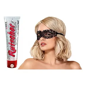 Pachet Lubrifiant Super Rutscher Anal 100ml + Mască Obsessive A710 Negru pe SexLab