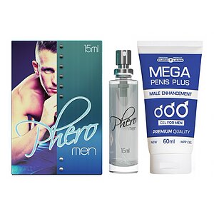 Pachet Parfum cu Feromoni Pheromen 15ml Și Gel Mărire Penis Mega Penis Plus 65ml pe SexLab