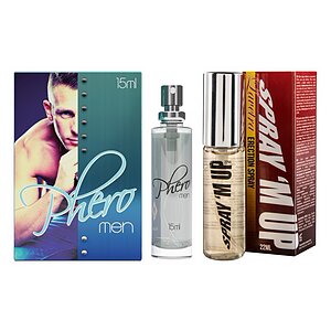 Pachet Parfum cu Feromoni Pheromen 15ml + Spray Erecție Spray M-Up 22ml pe SexLab