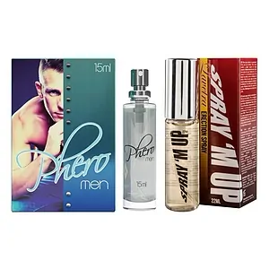 Pachet Parfum cu Feromoni Pheromen 15ml + Spray Erecție Spray M-Up 22ml pe SexLab