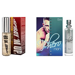 Pachet Parfum cu Feromoni Pheromen 15ml + Spray Erectie Spray M-Up 22ml pe SexLab