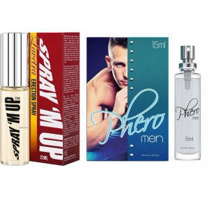 Pachet Parfum cu Feromoni Pheromen 15ml + Spray Erecție Spray M-Up 22ml Pachet Parfum cu Feromoni Pheromen 15ml + Spray Erecție Spray M-Up 22ml pe Sexlab.ro