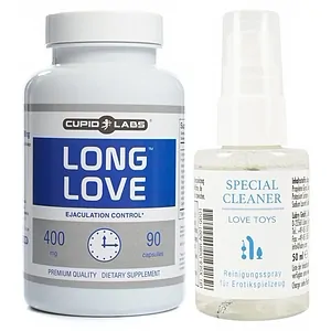 Pachet Pastile Ejaculare Precoce Long Love 90 capsule + Special Cleaner Love Toys 50ml Pachet Pastile Ejaculare Precoce Long Love 90 capsule + Special Cleaner Love Toys 50ml pe Sexlab.ro